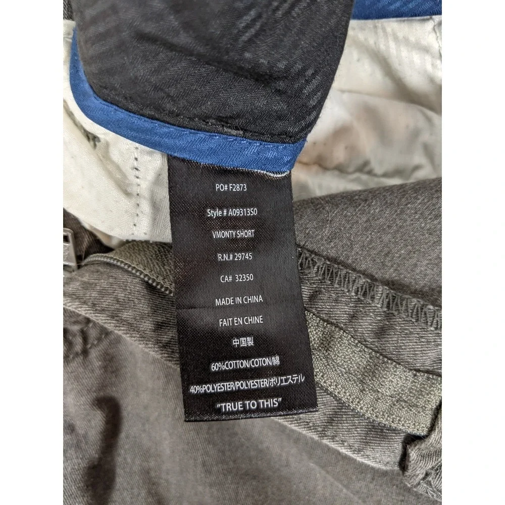 Volcom VMonty Chino Shorts Mens 32 Gray Flat Front Pockets Golf Skater Casual
